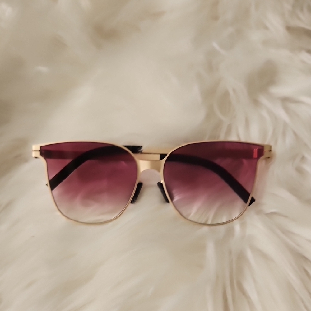 Othr Gold Frame with Pink Lenses Sunglasses